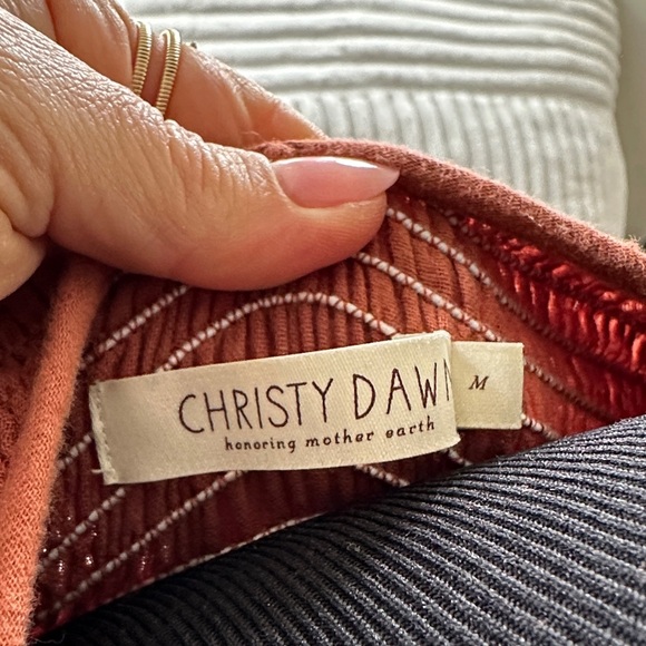 Christy Dawn Brooklyn Terracotta Short Sleeve Dress - Picture 3 of 5